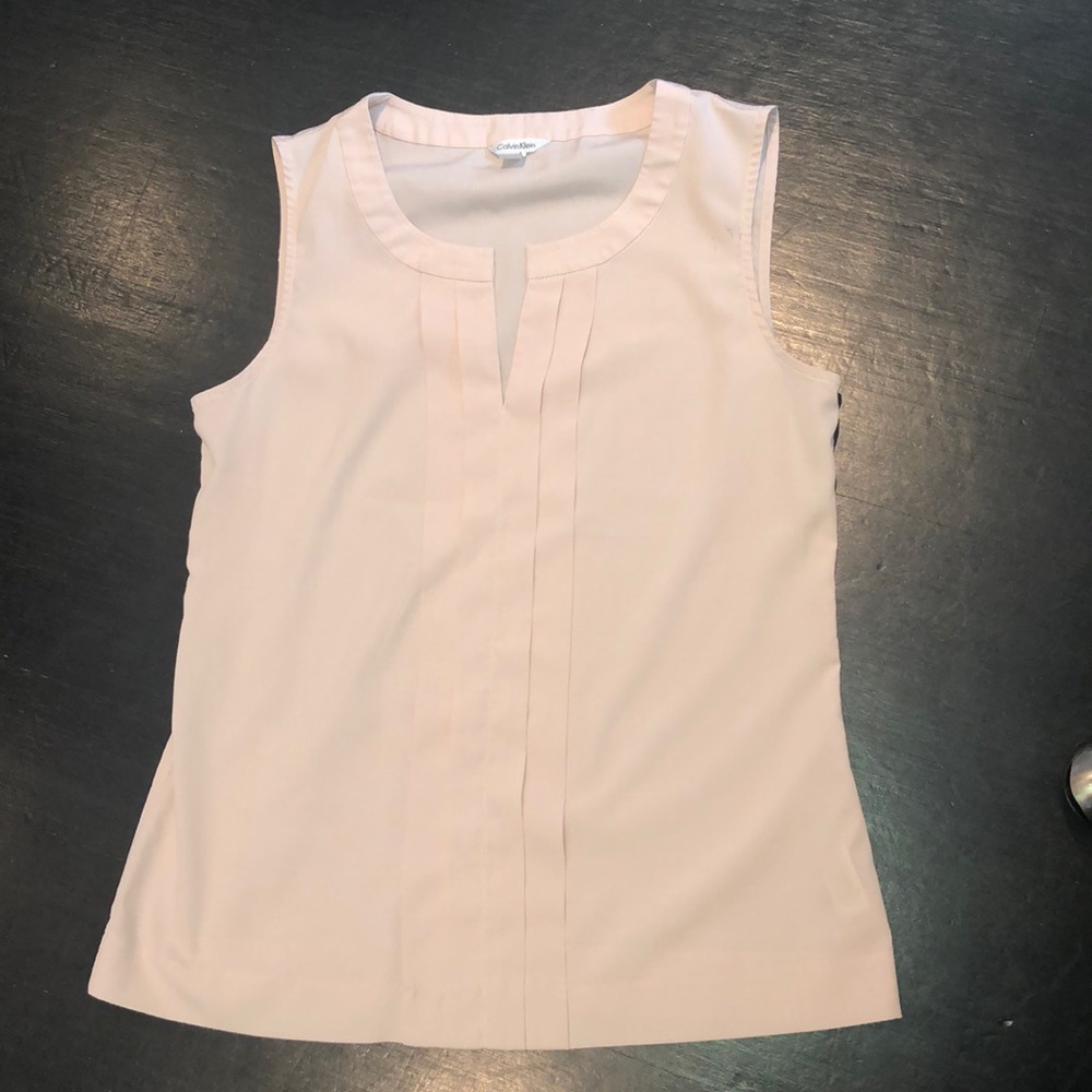 Calvin Klein blush pink shell top